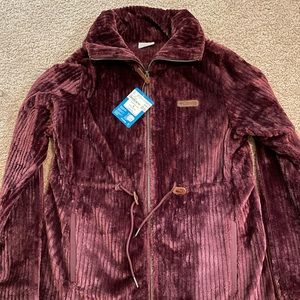 NWT Columbia Fleece - Fire Side Sherpa Long FZ